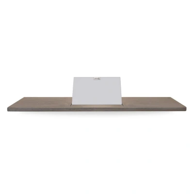 Afbeelding van LoooX Wooden collection bath shelf 88cm met houder mat wit eiken