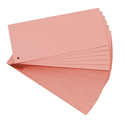 Image de Paquet 100 fiches intercalaires horizontales unies perforees forever 105x240mm exacompta 13405b