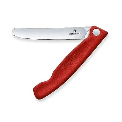 Image de Victorinox Swiss Classic faltbares Gemüsemesser mit geradem Schliff, rot
