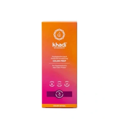 Image de khadi COLOR PREP Coloration Végétale, soin préparateur pour les cheveux très clairs, blancs ou abîmés, 100% naturel, vegan et sans ingrédients synthétiques, Cosmétiques naturels certifiés, 100g