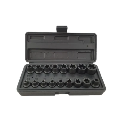 Afbeelding van Weber Tools 3/8&#039;&#039; &amp; 1/2&#039;&#039; Krachtdoppen set E Torx