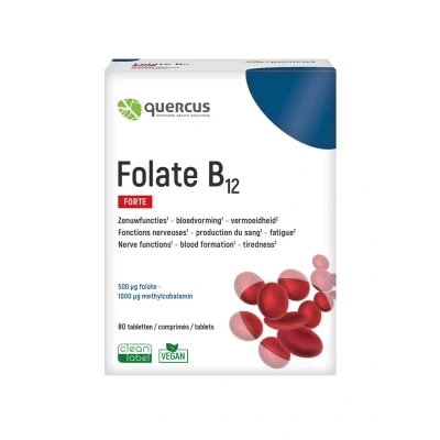 Afbeelding van Quercus Stress,Slaap,Humeur &amp; Concentratie Folate B12 Tabletten
