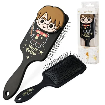 Afbeelding van Harry Potter Ontwarrende haarborstel, Detangling Hair Brush, cadeau idee voor dames en meisjes, officiële accessoires (zwart)
