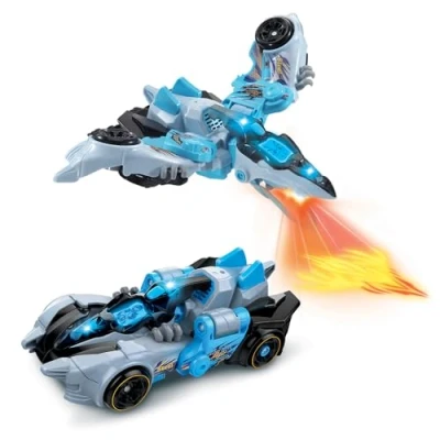 Afbeelding van VTech Switch &amp; Go Dinos Fire, Sound Steel Dinosaurus, Super Pterodactyl, 2 in 1 speelgoed transformeerbaar racewagen, lichtgevende projecties, cadeau voor kinderen vanaf 4 jaar inhoud het