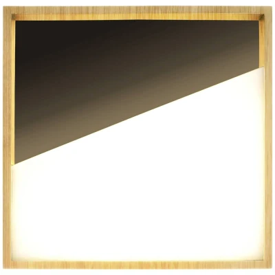 Afbeelding van ECO Light 9360 S NERO VISTA LED plafondlamp 25 W Zwart, Hout