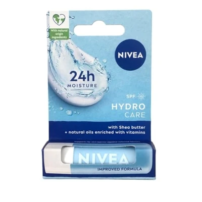 Afbeelding van Labello Hydro Care SPF15 burrocacao hydraterende lippenbalsem met aloë vera, sheaboter en voedzame natuurlijke oliën, zonbescherming