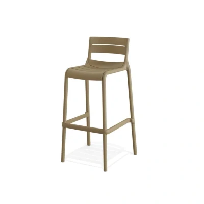 Afbeelding van Stapelbare barkruk 114 kunststof in Beige