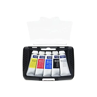 Image de Pocketbox 5 Tubes Gouache Lefranc Bourgeois 10 ml