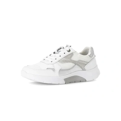 Afbeelding van Gabor Rollingsoft Sneaker 66.925.51 Wit Zilver