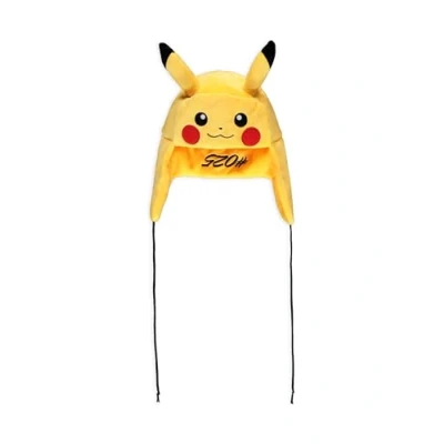 Afbeelding van Pokémon Pikachu Novelty Trapper Hat Beanie Muts L Geel