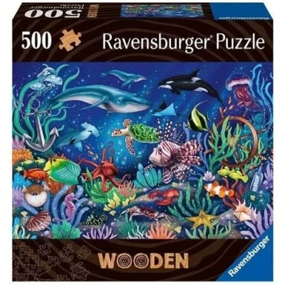 Image de Puzzle en bois Rectangulaire 500 pcs Monde marin coloré Adulte 00017515