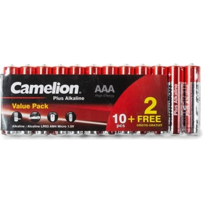 Afbeelding van 12 stuks alkaline AAA 1.5 V 1200 mAh