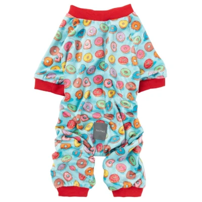 Afbeelding van Fuzzyard Pyjama You Drive Me Glazy Lichtblauw&amp;Rood Hondenkleding 7