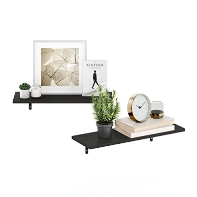 Afbeelding van Furinno Rossi Set van 2 zwevende wandplanken 58,4 cm