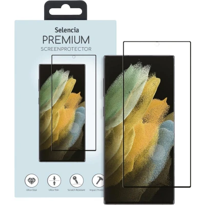 Afbeelding van Selencia Screenprotector Geschikt voor Samsung Galaxy S22 Ultra Ultrasonic Sensor Premium