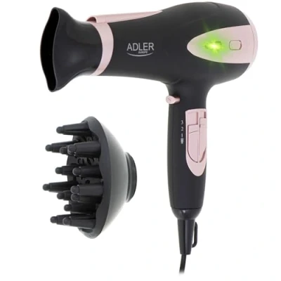 Afbeelding van Adler Ad2248 Ion haardroger fohn 2200 Watt zwart