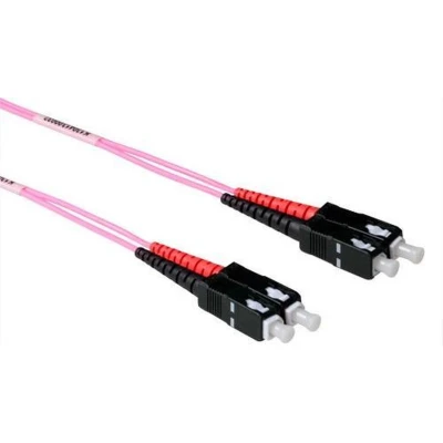 Afbeelding van ACT RL3730 Glasvezel Patchkabel Duplex LSZH SC/SC 50/125µm OM4 30 meter