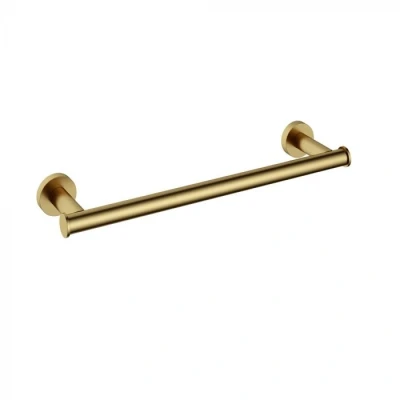 Afbeelding van HotBath Cobber Handdoekrek 34cm CBA06 Geborsteld Messing PVD