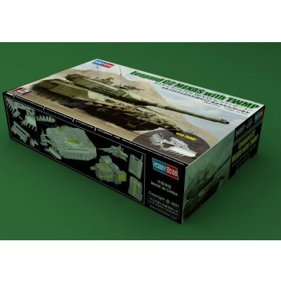 Afbeelding van 1:35 HobbyBoss 84557 Leopard C2 MEXAS with TWMP Tank Plastic Modelbouwpakket
