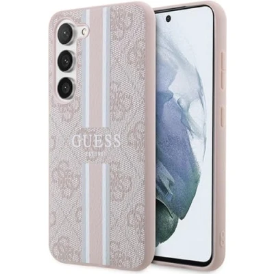 Afbeelding van Guess 4G Printed Stripe Back Case geschikt voor Samsung Galaxy S23 (S911) Roze