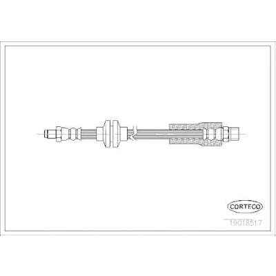 Afbeelding van CORTECO 19018517 Remslang Vooras 381 AUDI: 90 B3, 100 C3 Saloon