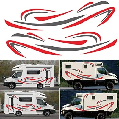 Afbeelding van HOTEU Universele decoratieve vinylstickers voor camper, bestelwagen, caravan, accessoires