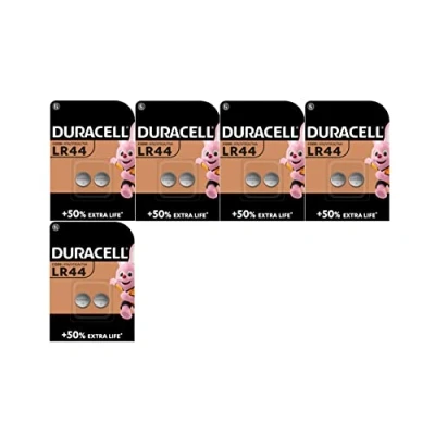 Afbeelding van 10 x Duracell LR44 A76 V13GA 76A (5 2 batterijen) batterijen