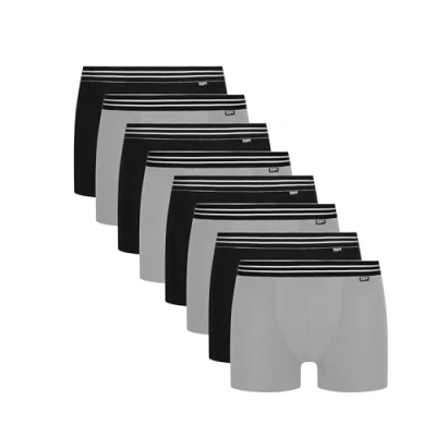 Image de DIM Homme Ecodim Coton Stretch Confortable Noir x8 Boxer, Noir/Gris, 3XL