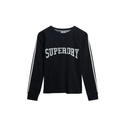 Afbeelding van Superdry Athletic Essentials Graphic Longsleeve, Dames, Maat: 42, Eclipse navy