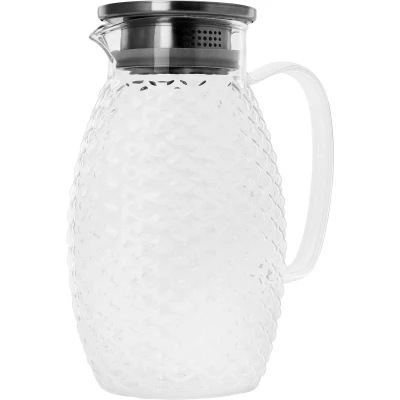 Afbeelding van Krumble Karaf schubbenpatroon met filter 1,5 L Glas