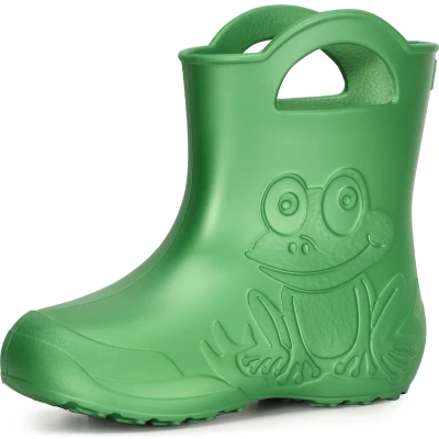Afbeelding van Ladeheid LA CA Frog Kinder Regenlaarzen Rubber Licht EVA Smaragdgroen 30/31