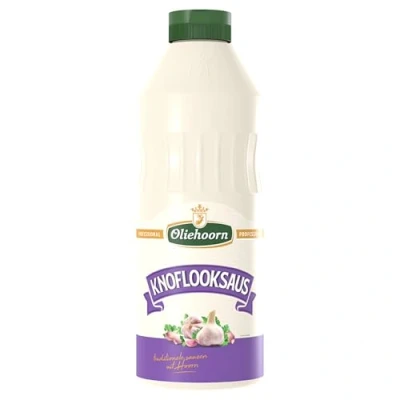 Afbeelding van Oliehoorn Knoflooksaus Knijpfles 900 ml