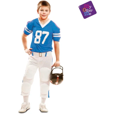 Afbeelding van Kostuums voor Kinderen My Other Me Blauw Rugby Speler Maat 5 6 Jaar