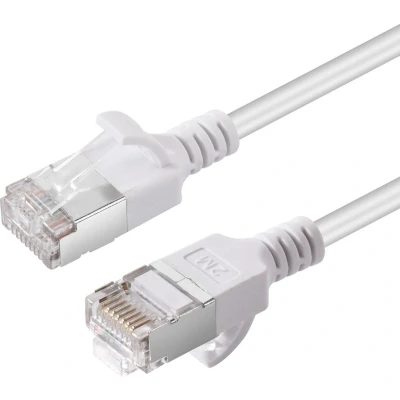Afbeelding van Microconnect V FTP6A015W SLIM netwerkkabel Wit 1,5 m Cat6a U/FTP (STP)