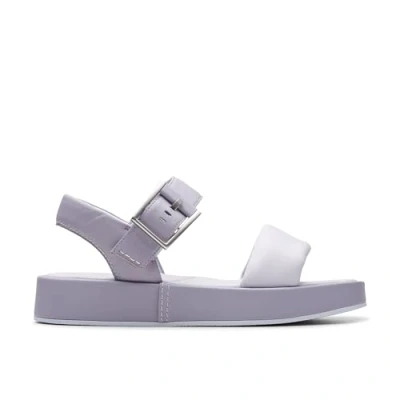 Afbeelding van Clarks ALDA Strap Sandalen met plateauzool lilac, Dames, Maat: 38, Lilac Leer