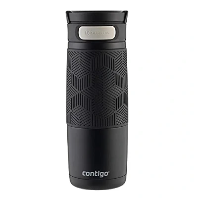 Afbeelding van Contigo Transit thermosbeker, roestvrijstalen beker to go, isoleerfles, lekvrij, koffiebeker vaatwasserbestendig, houdt tot 5 uur heet, 470 ml
