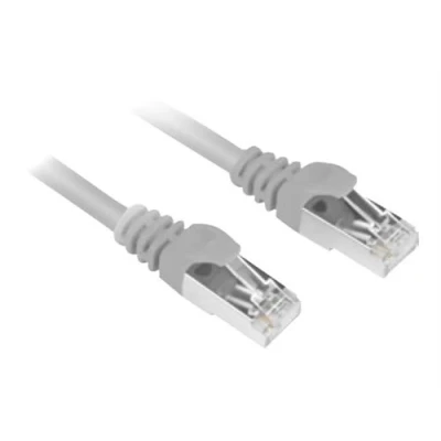 Image de Sharkoon Cordon de raccordement RJ 45 (M) pour 1.5 m SFTP CAT 6 démarré, sans crochet gris