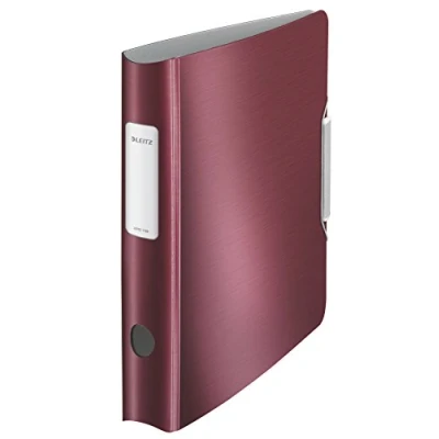 Afbeelding van Leitz 180 Active Style Kunststof Ordner Capaciteit van 350 A4 Vel Rugbreedte 65mm Rood