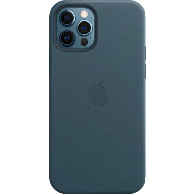 Afbeelding van Apple origineel Leather MagSafe Case iPhone 12 / Pro Baltic Blue MHKE3ZM/A