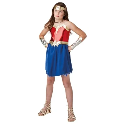 Afbeelding van Rubie&#039;s 640815L DC Justice League Wonder Woman Kinderkostuum, 128cm