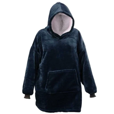 Afbeelding van Oversized Hoodie donkerblauw 70x50x87 cm Unique Living