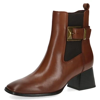 Afbeelding van Caprice Korte laarzen Cognac nappa, Dames, Maat: 38, nappa Leer
