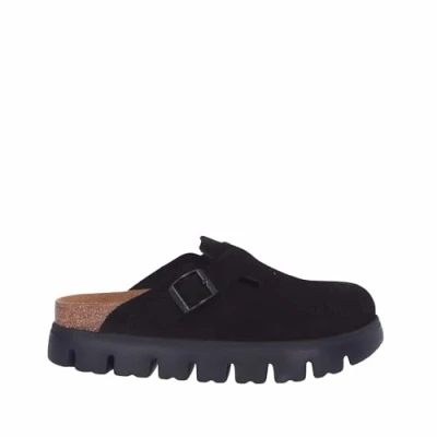 Afbeelding van Birkenstock Boston Chunky maat 36, zwart, 41 EU, zwart., EU