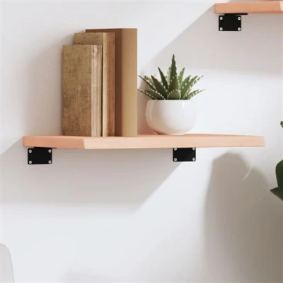 Afbeelding van Wandschap 40x20x2 cm onbehandeld massief eikenhout