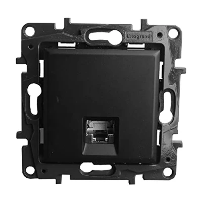 Afbeelding van Niloe Step RJ45 computeraansluiting, CAT6, UTP, zwart