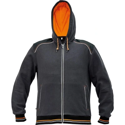 Afbeelding van Cerva KNOXFIELD sweatshirt met capuchon 03060052 Rood/Antraciet