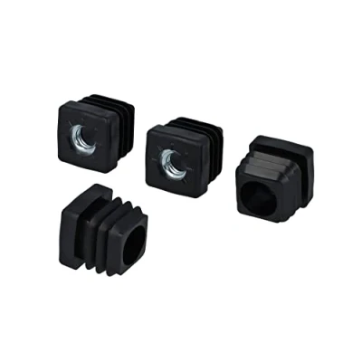 Afbeelding van GleitGut 4 stuks schroefdoppen voor vierkante buizen M8 en M10 kunststof zwart (20 x 20 mm M8)