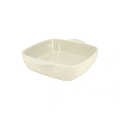 Afbeelding van Ogo Living Octave Ovenschaal Vierkant 24cm Beige Aardewerk