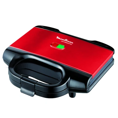 Image de Moulinex SM180811 Appareil à croque monsieur 650 W Noir, Rouge