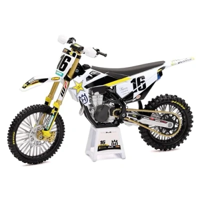 Afbeelding van New Ray Zach Osborne Rockstar Energy Husqvarna FCF450 Replica Mini Crossmotor 1/12 Schaalmodel